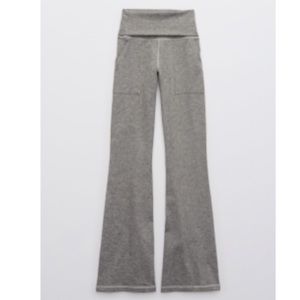 Aerie Offline High Waister Fold Over Flare Leggings